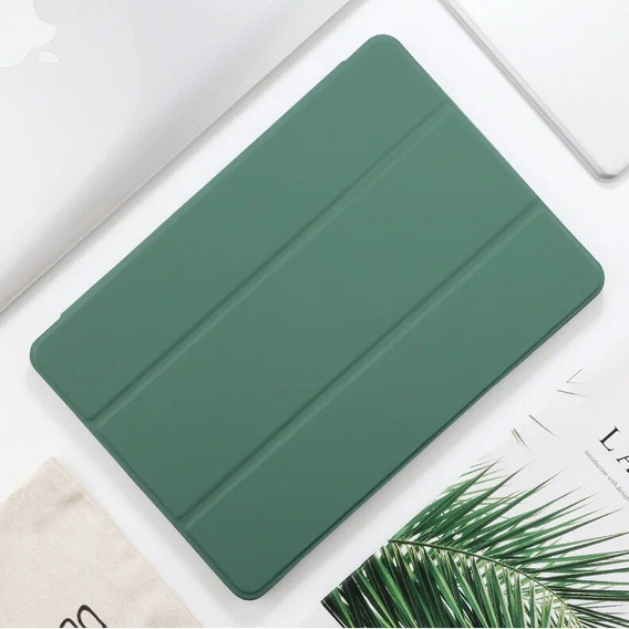 Etui do iPad Air 13" 2025/2024 (7/6 gen.), Smartcase z miejscem na rysik, ciemnozielone