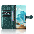 Etui z klapką do Motorola Edge 60 Fusion, Wallet Rhombus, zielone