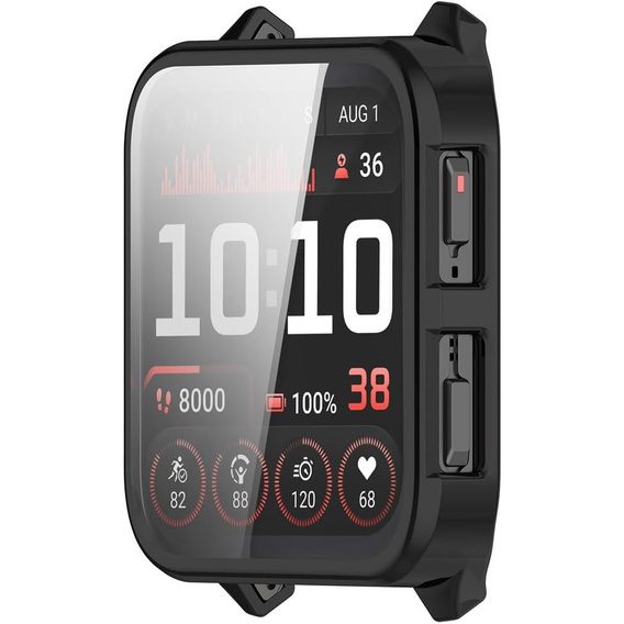 2w1 Etui z Osłoną na ekran do Garmin Venu X1, Czarne