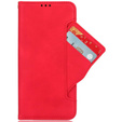 Etui z klapką do Motorola Edge 60 Pro – Card Slot Wallet, czerwone