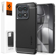 Etui Spigen do Xiaomi 14T, Rugged Armor, czarne + Szkło Hartowane 9H