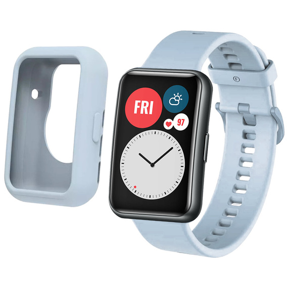 Etui Soft Silicone do Huawei Watch Fit 2, Baby Blue
