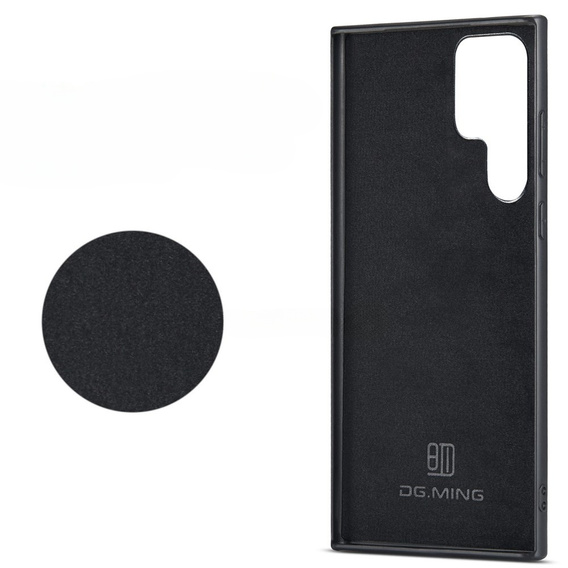 Etui do Samsung Galaxy S23 Ultra, DG.MING 2in1, czarne