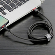 Baseus Cafule – kabel USB-A do Lightning 0,5 m 2,4A - czerwono-czarny