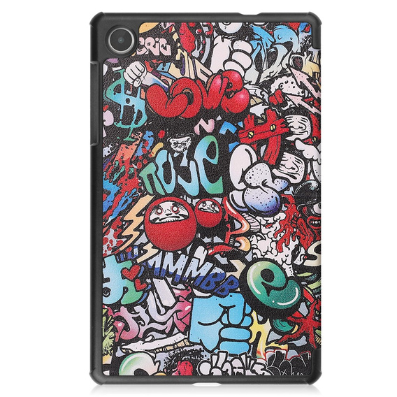 Etui do Lenovo Tab M8 Gen 4 TB-300FU, Smartcase, graffiti