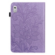 Etui z klapką do Lenovo Pad M9, flower, fioletowe