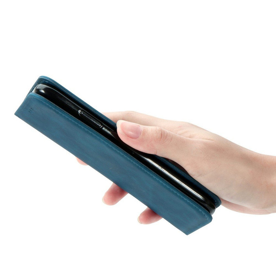 Etui Wallet do Samsung Galaxy A51 5G, Vintage Style Smooth, Blue