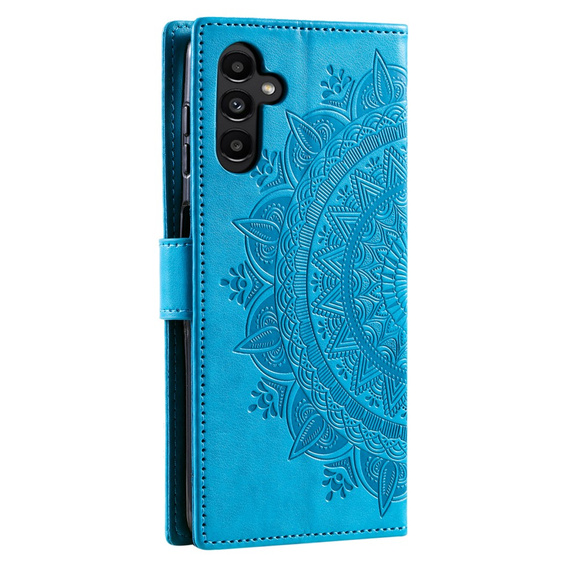 Etui z klapką do Samsung Galaxy A35 5G, Mandala, niebieskie