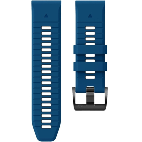 Pasek Silikonowy QuickFit do Garmin Fenix 22mm, Niebieski / Czarny