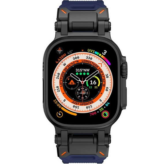 Pasek ERBORD ProTech do Apple Watch 1/2/3/4/5/6/7/8/9/10/11/SE Ultra 1/2/3 42/44/45/46/49mm, Niebieski