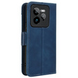 Etui z klapką do Realme GT 7 Pro, Card Slot, granatowe