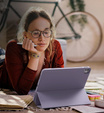 Dexnor iPad Pro 13" 2024 (7 gen.) – magnetyczne etui z funkcją podstawki - fioletowe