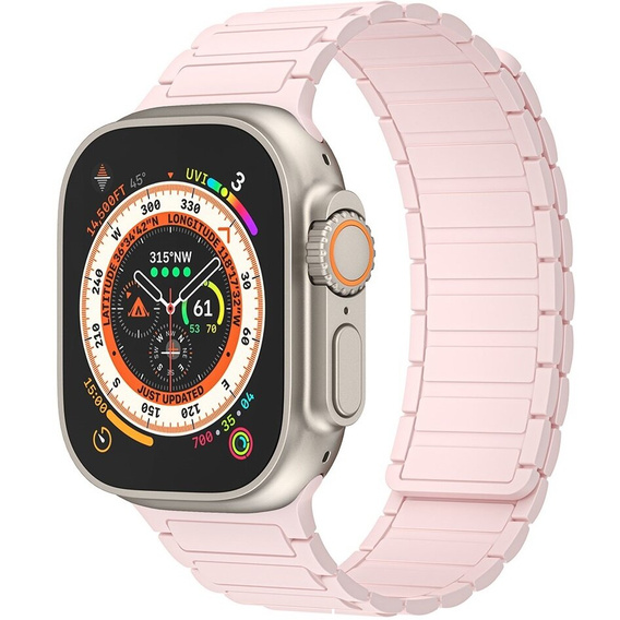 Pasek Silikonowy do Apple Watch 1/2/3/4/5/6/7/8/9/10/11/SE Ultra 1/2/3 42/44/45/46/49mm, Różowy