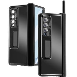 Etui ze szkłem do Samsung Galaxy Z Fold 4 5G, Premium Alloy, Black