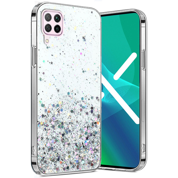 Etui do Huawei P40 Lite, Glittery, przezroczyste