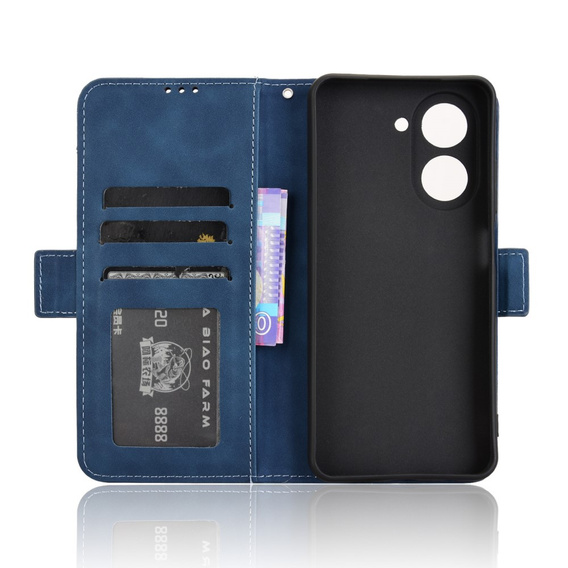 Etui z klapką do Xiaomi Redmi A5, Card Slot, granatowe
