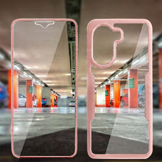 Etui do Xiaomi Poco X7 Pro 5G, Shockproof, z folią, różowe