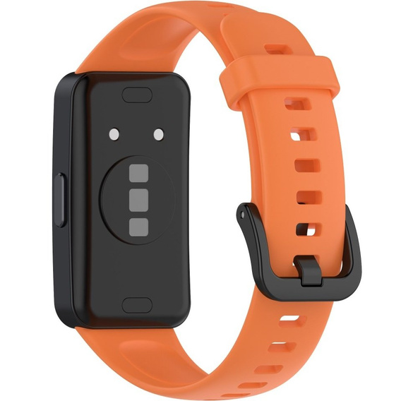 Pasek Silikonowy do Huawei Band 8 / Huawei Band 9 / Huawei Band 10, Pomarańczowy