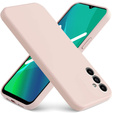 Zestaw Etui silikonowe do Samsung Galaxy A04S / A13 5G, Silicone lite, Różowe + Szkło