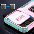 Etui do Samsung Galaxy A54 5G, pancerne Slide Ring, różowe
