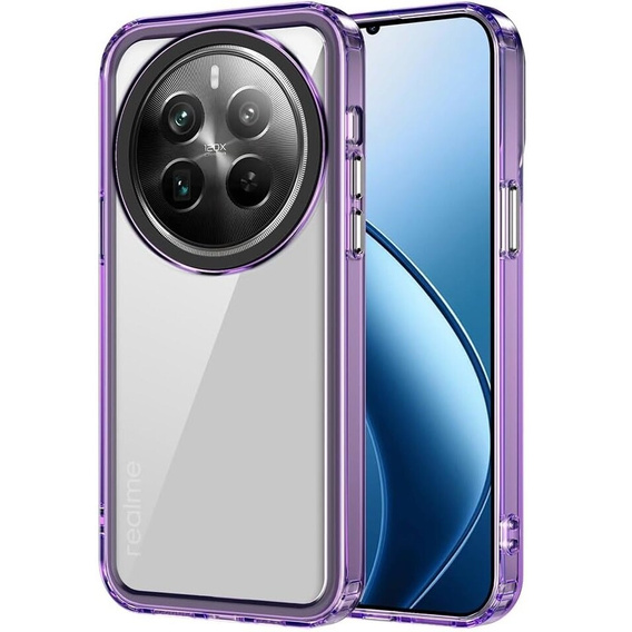 Etui do Realme 12 Pro 5G / 12 Pro+ 5G, Fusion Hybrid, przezroczyste / fioletowe