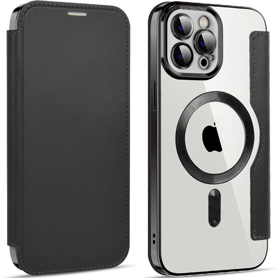 Etui z klapką do iPhone 11 Pro Max, RFID Wallet MagSafe z ochroną aparatu, czarne