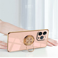 Etui do iPhone 14 Pro Max, Electro Ring, jasnoróżowe