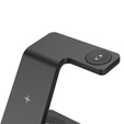 Ładowarka indukcyjna 15W 4w1 do urządzeń Samsung / Galaxy Watch / Galaxy Buds, czarna