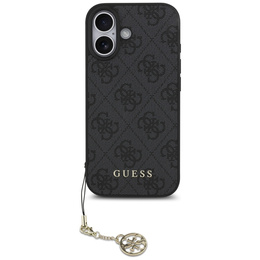 Etui GUESS do iPhone 17, 4G Charms Collection Hardcase, do MagSafe, czarne