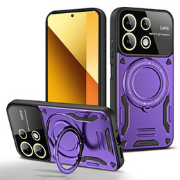 Etui pancerne do Xiaomi Redmi Note 13 Pro 4G / Xiaomi Redmi Note 14S / Xiaomi Poco M6 Pro 4G, CamShield MagSafe, fioletowe