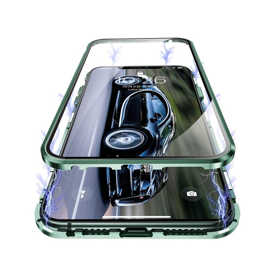 Etui do iPhone 11 Pro, Magnetic Dual Glass, zielone