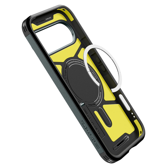 Etui Spigen do Google Pixel 10/10 Pro, Tough Armor Mag MagSafe, Abyss Green