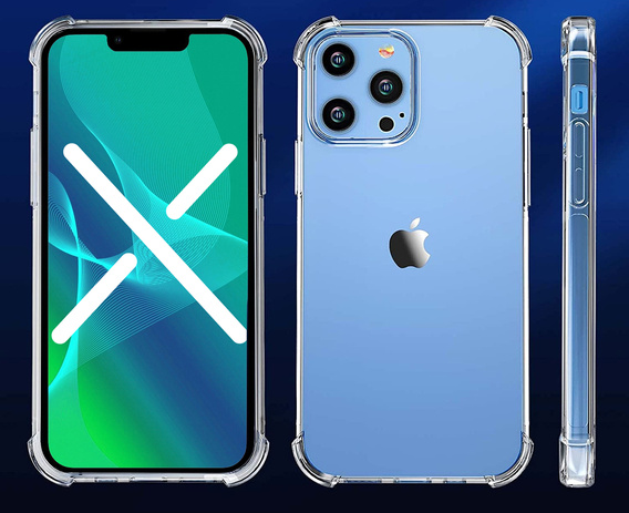 Etui do iPhone 13 Pro Max, Dropproof, Przezroczyste