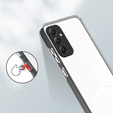 Etui do Samsung Galaxy M34 5G, Fusion Hybrid, z ochroną aparatu, przezroczyste / czarne