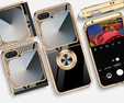 Etui do Samsung Galaxy Z Flip7 FE / Z Flip6, Electro Ring, czarne