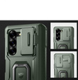 Etui pancerne do Samsung Galaxy Z Fold 6 5G, Dexnor Camera Slide S-Pen Slot, zielone