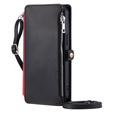 Etui z klapką do Xiaomi Redmi 14C / Xiaomi Poco C75, Wallet Zipper Pocket, czarne