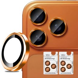 2x Szkło na aparat ERBORD OPTIK Pro do iPhone 17 Pro / 17 Pro Max, pomarańczowe