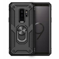 Etui pancerne do Samsung Galaxy S9+ Plus, Nox Case Ring, czarne