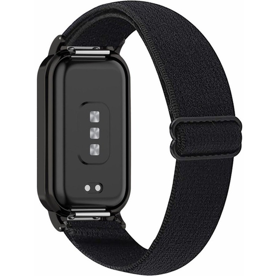 Pasek Nylonowy do Xiaomi Redmi Smart Band 2 / Xiaomi Smart Mi Band 8 Active, Czarny