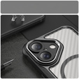 Etui do iPhone 16, Fusion Hybrid Carbon, do MagSafe, czarne