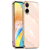 Etui do Oppo A98 5G, Glamour CamShield, różowe rose gold