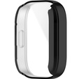 2w1 Etui Silikonowe z Osłoną na Ekran do Xiaomi Redmi Watch 3, Czarne