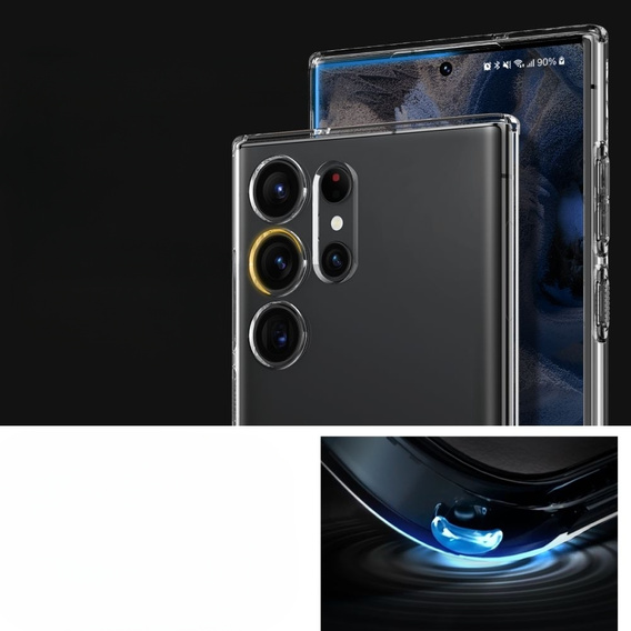 Etui Spigen do Galaxy S23 Ultra, Liquid Crystal, przezroczyste