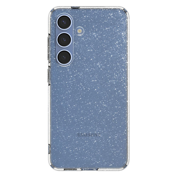 Etui Spigen do Samsung Galaxy S25, Liquid Crystal Glitter, przezroczyste + Szkło hartowane 9h