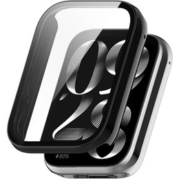 2w1 Etui + Szkło Hartowane do Xiaomi Smart Band 8 Pro, Czarne