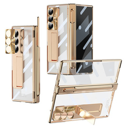 Etui do Samsung Galaxy Z Fold7 5G, z podstawką, złote
