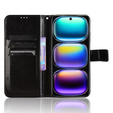 Etui z klapką do Infinix Hot 50i 4G, Crazy Horse Wallet, czarne