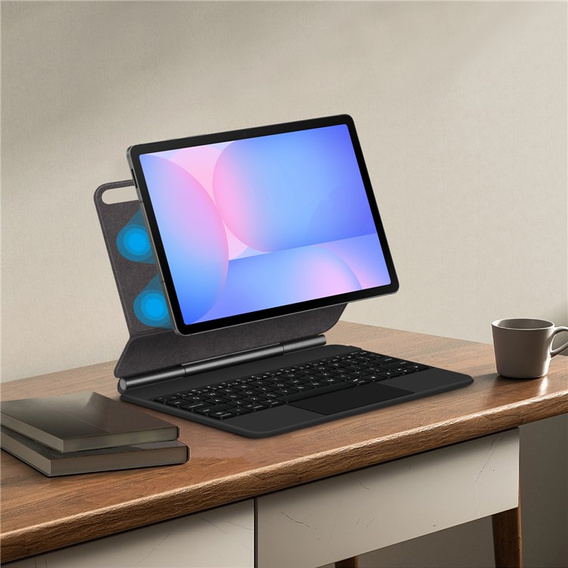 Etui z klawiaturą do Samsung Galaxy Tab S10 FE Magnetic Keyboard Touchpad - czarne
