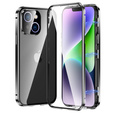 Etui do iPhone 14 Plus, Magnetic Dual Glass, czarne